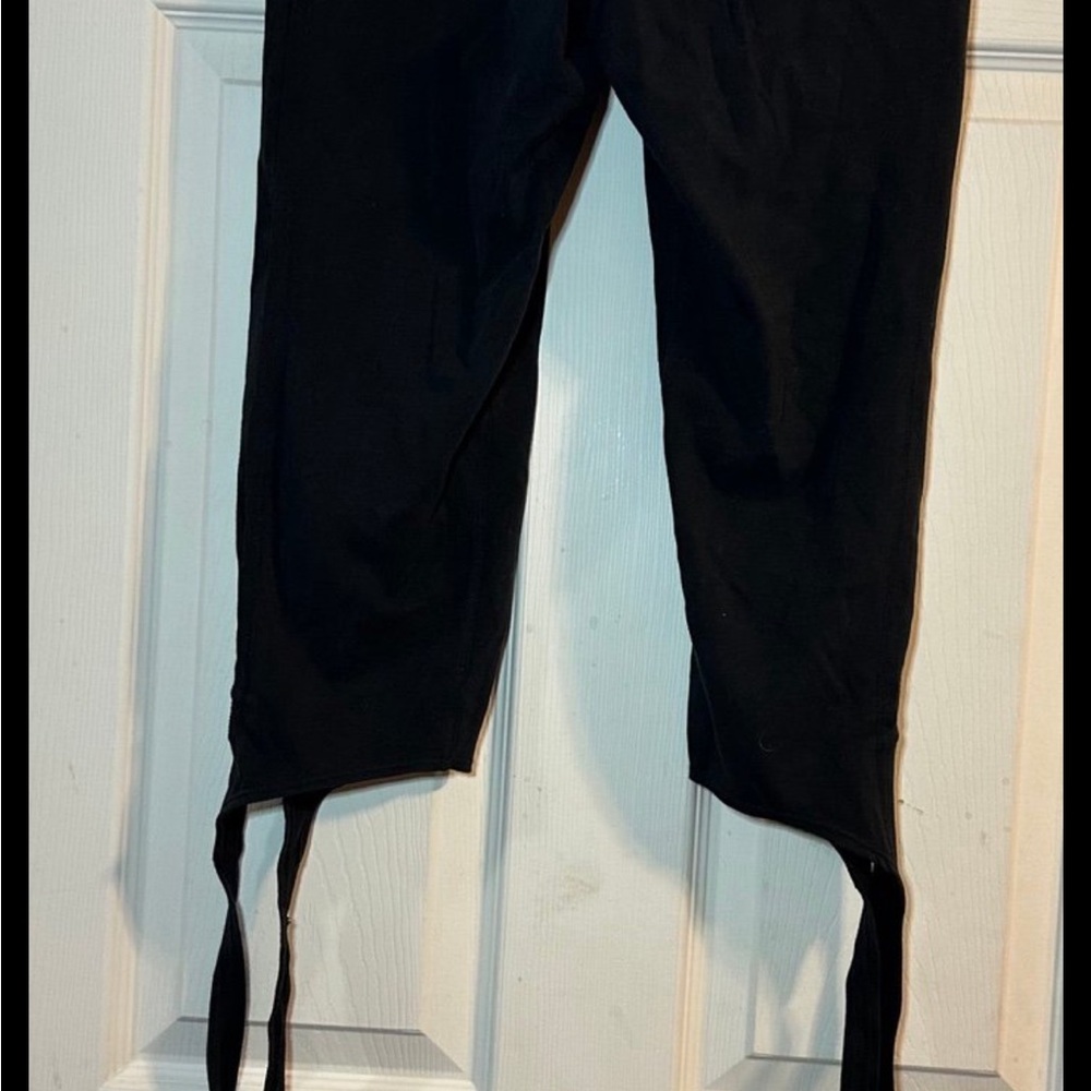 Black Tie Up Leggings